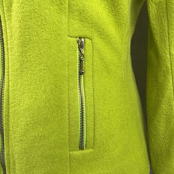 Vintage Jordan & Cole Wool Blend Yellowish/Green Colored Coat (Size: Med) - Picture 11 of 13